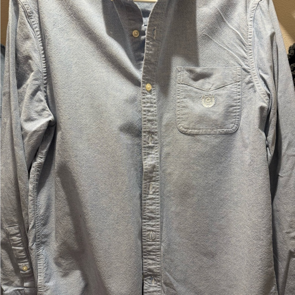 Chaps Light Blue Button-Down Shirt